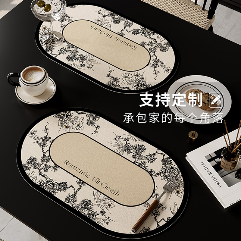 Alfombrilla de mesa de lujo ligera, cafetera impermeable y a prueba de aceite, alfombrilla de mesa desechable, encimera de cocina, alfombrilla de almuerzo aislada, hogar image 5
