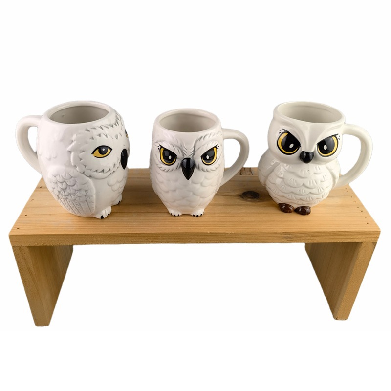 Transfronterizo Harry Potter búho taza 3D búho taza de café de cerámica taza de oficina creativa