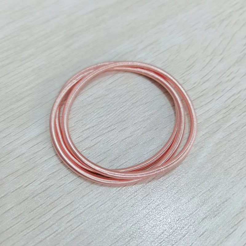 Bangle Classification Simple Style Waves Solid Color Carbon Steel Unisex Bangle