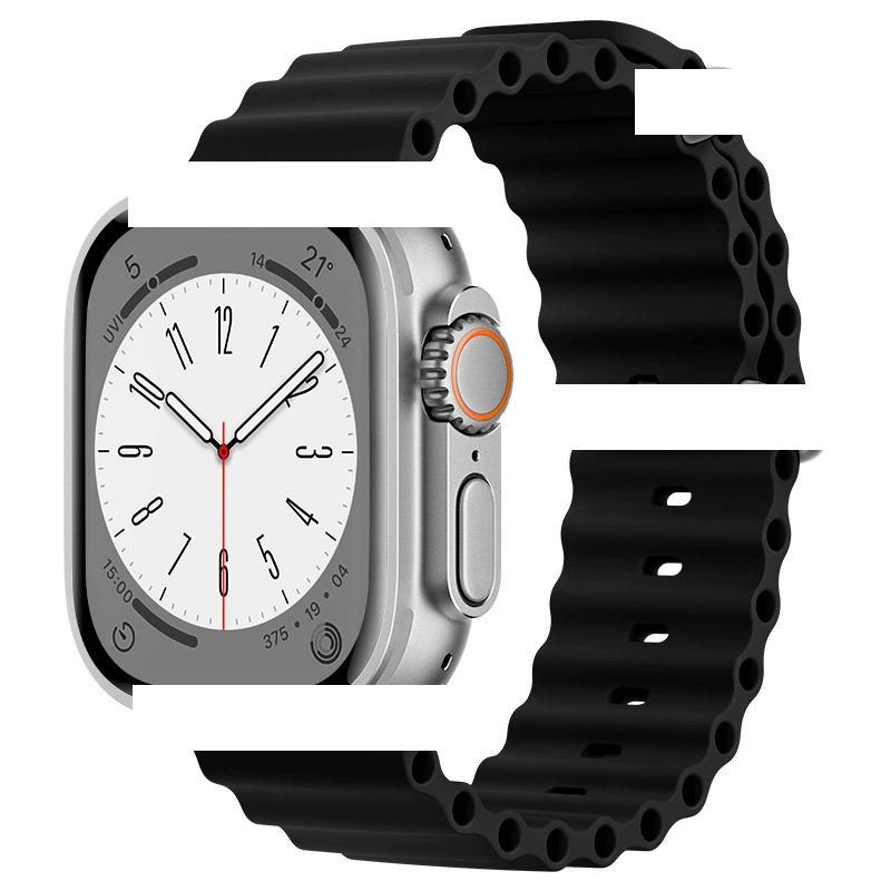 Подходит для Apple Ocean лента Official Sports Silicon Apple Watch10 лента Ultra2 Новый