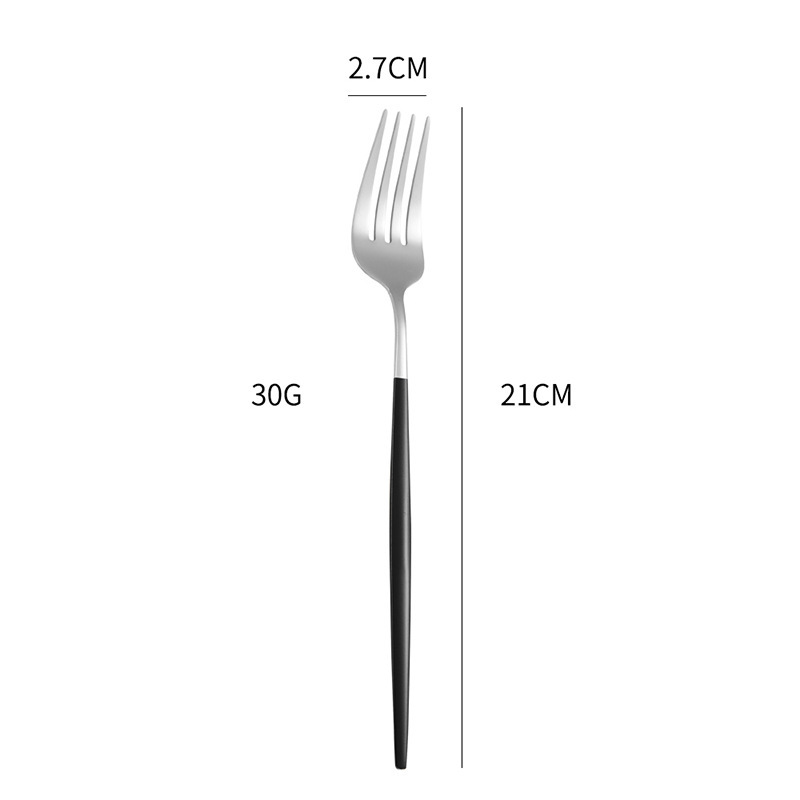 ポルトガルステンレスナイフフォークスプーンセットヨーロッパ式高颜値食器ホテル洋食ステーキナイフフォーククロスボーダースプーンフォーク|undefined