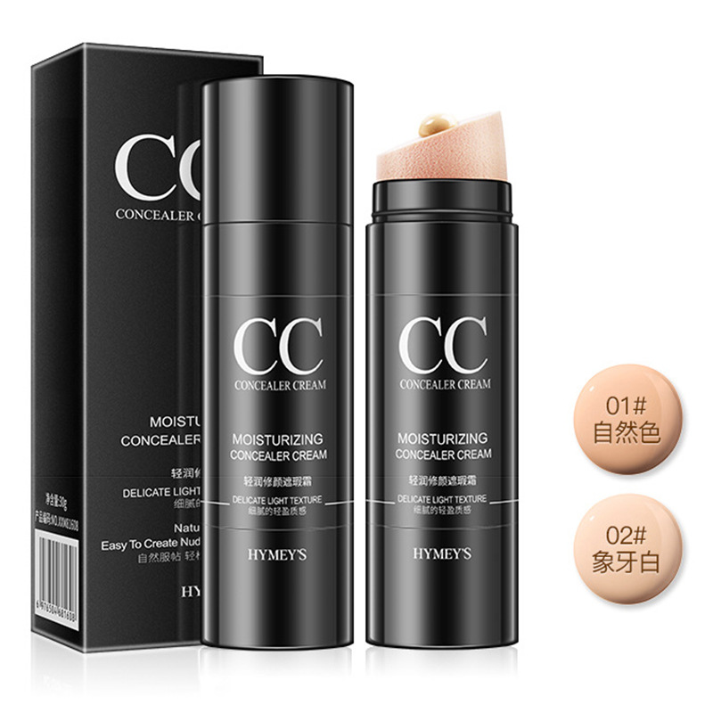 Hot-Selling Supply Douyin Image Beautiful Light Concealer Cc Stick Air Cushion Cream Moisturizing Isolation Concealer Liquid Foundation 30g