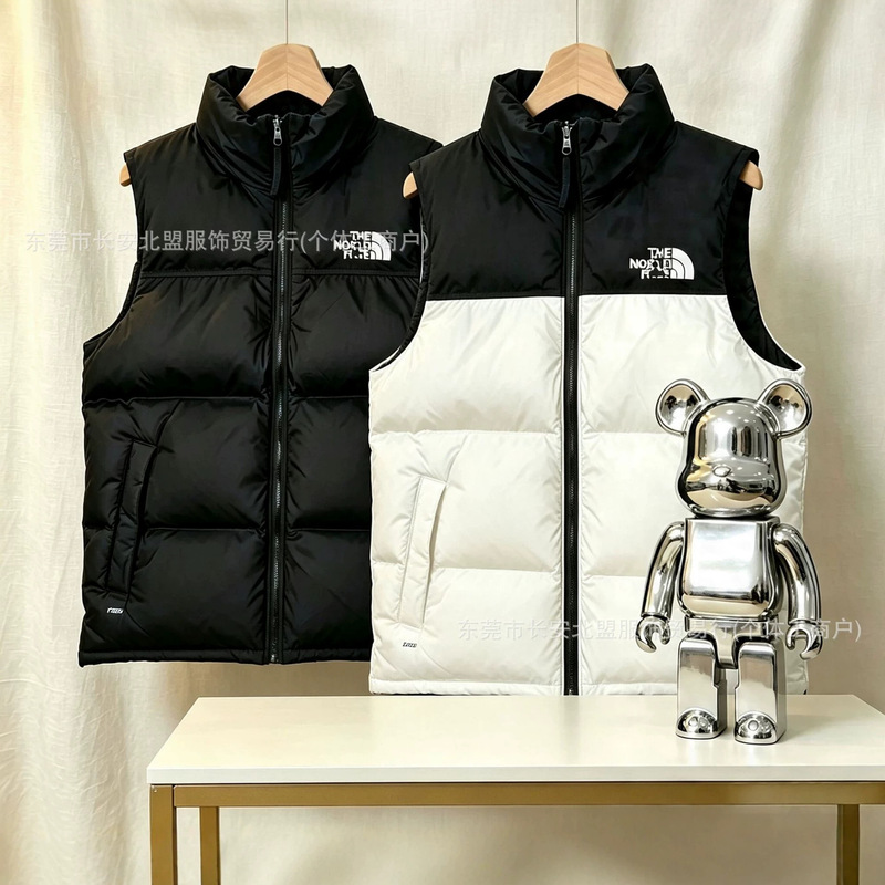 Nordic Style 1996 American Version Plaid Vest 700 Embroidery Unisex Autumn Winter Cotton Jacket Loose Fit Couple's Vest Nordic Style 1996 American Version Plaid Vest 700 Embroidery Unisex Autumn Winter Cotton Jacket Loose Fit Couple's Vest