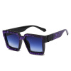 96006-3 Cross-border sunglasses European and American generous frame trendy sunglasses sunglasses