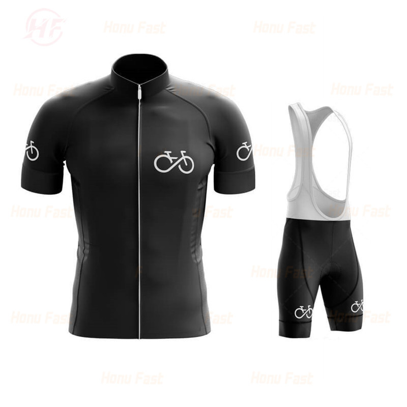 2025 New Summer Short-Sleeved Men's Cycling Suit Moisture-Wicking Cycling Clothing Quick-Drying and Breathable