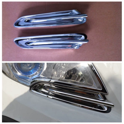13 oncora front and rear fog lampshade modification applicable to Buick oncora door wrist rearview mirror taillight headlight eyebrow (Şüşə kənarı xromları/moldingləri) - electroplating-headlight-eyebrow-2m