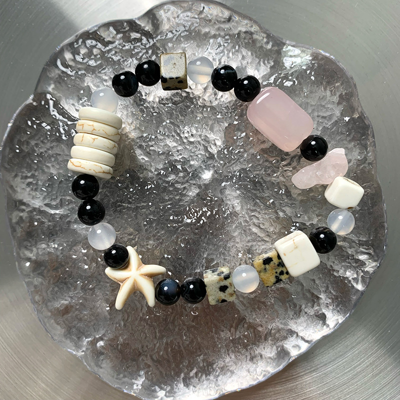 Beach Geometric Agate Beaded Bracelets