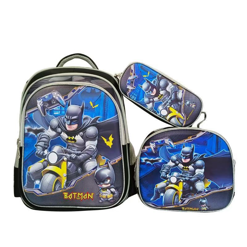 Fábrica en stock nueva mochila de tres piezas para niños y niñas niños de la escuela primaria trolley mochila de gran capacidad