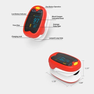 Foreign Trade A6 Bird English Version Children's Blood Oxygen Meter Heart Rate and Pulse Rate Monitor Portable Finger-Clamp Blood Oxygen Tester