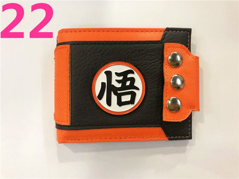 Anime Dragon Ball periférico dinero corto wukong Wu palabra estudiantes masculinos y femeninos corto monedero titular de la tarjeta en stock