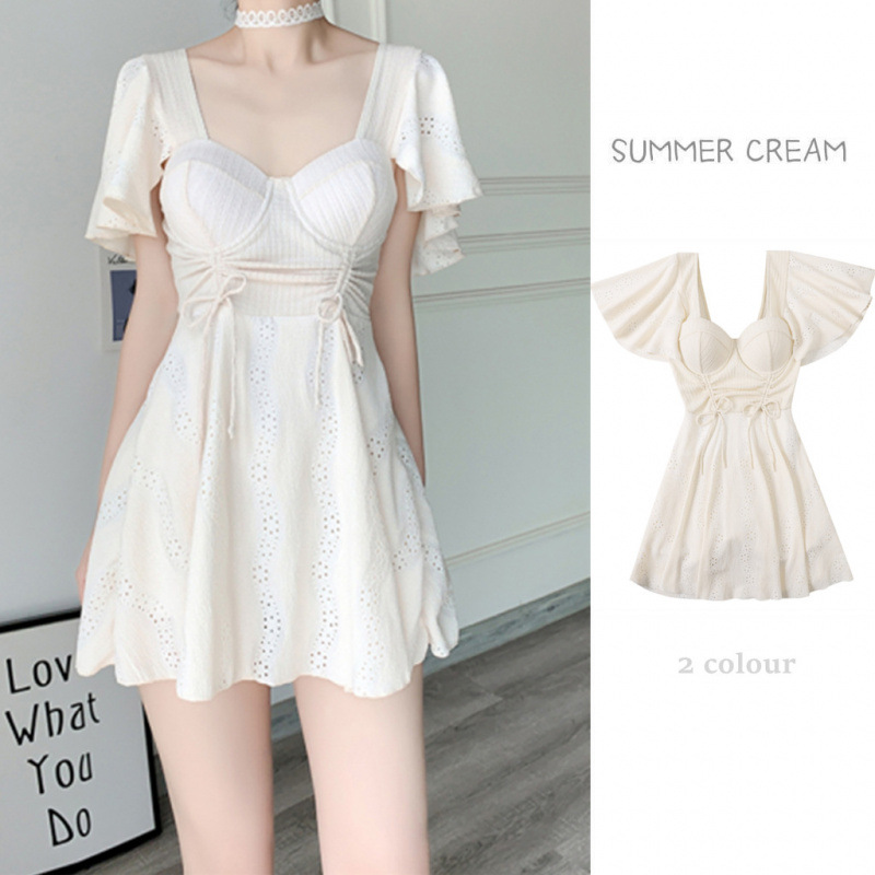 One-Piece Swimsuit for Women, Conservative, Tummy-Concealing, Slimming, Hot Spring Bathing, 2026 New Model, Plus Size, High-End, Sexy, Internet Celebrity Style Swimwear