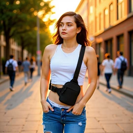 男士胸包;男士斜挎包;运动腰包