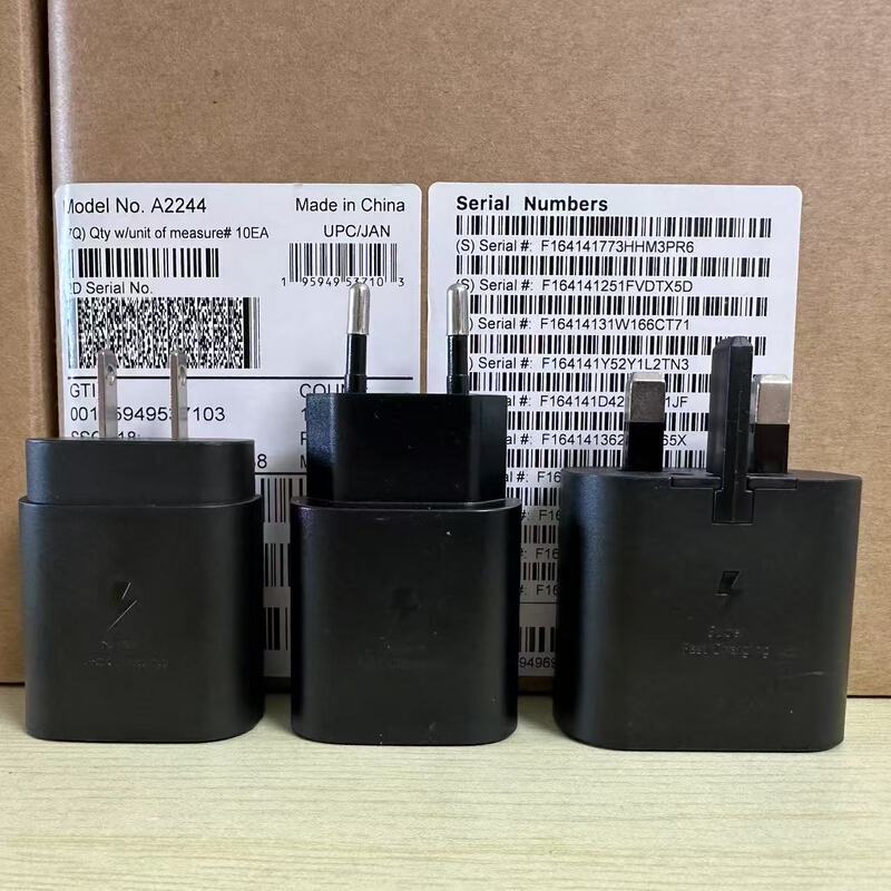 Suitable for Samsung Fast Charger European Standard American Standard British Standard N10 25W Fast Charging Charging Head Ep-Ta800