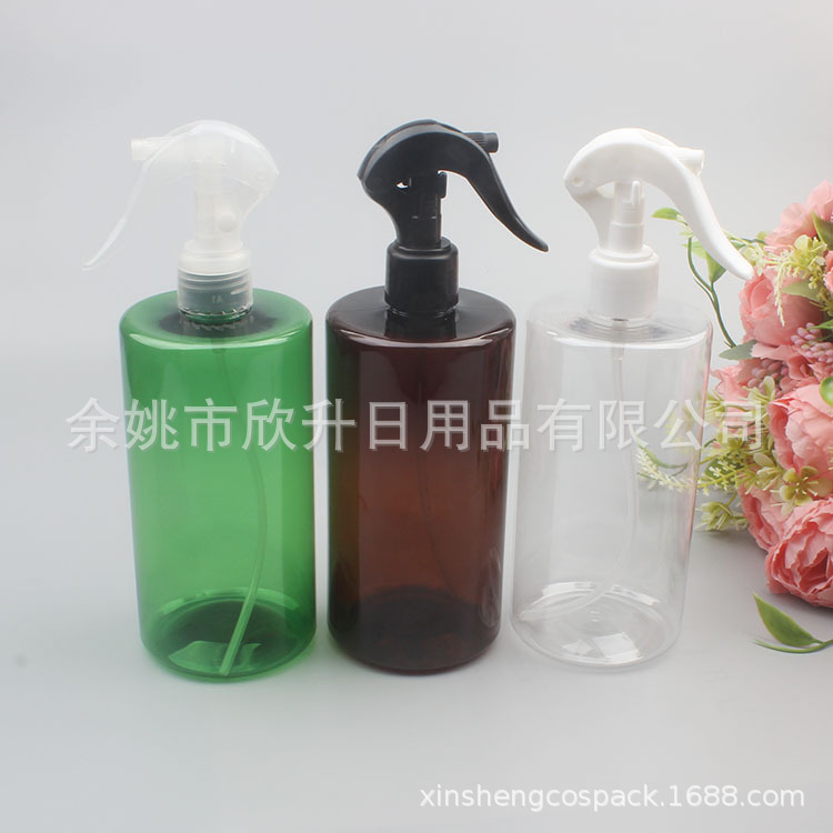 500ml绿色棕色透明小老鼠喷雾瓶平肩喷瓶酒精喷瓶 矮胖小喷瓶