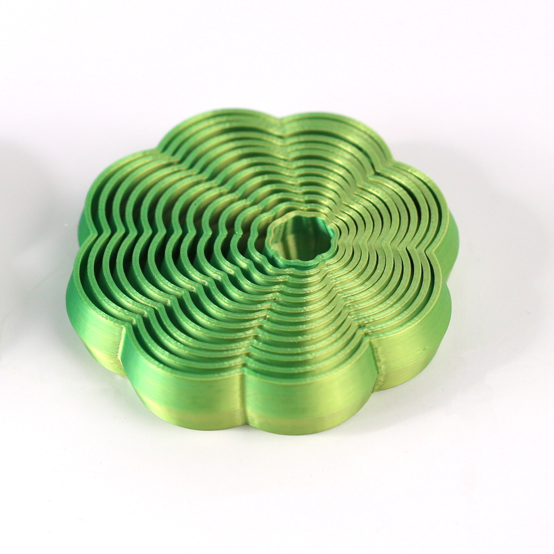 Transfronterizos en forma de flor torre de rábanos impresa en 3D juguetes apilados Puzzle Puzzle