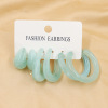 Earrings, set, metal resin, suitable for import, new collection, European style