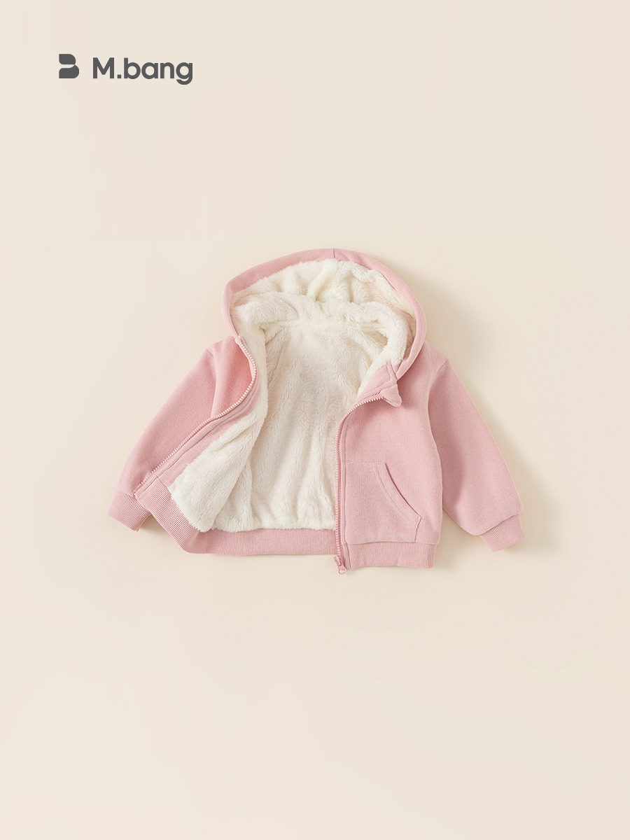 Yubao ropa infantil invierno nuevo chaqueta de camisa de niñas grueso chaqueta con capuzas cardigan de invierno