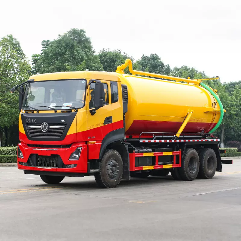 东风天龙后双桥18方吸污车  养殖场抽污用多功能抽排车 吸力强劲
