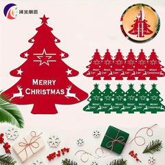 クリスマスナイフとフォークの袋フェルトの食卓の食器の装飾の宴会の会食の祝日の滑り止めのマットのクリスマスのフェルトのナイフとフォークのマット