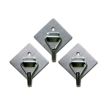 Sticking hook Of large number Wholesale 6 Stainless steel Hooks Shower Room Kitchen Door Metal Viscose Coat hook Coat hooks