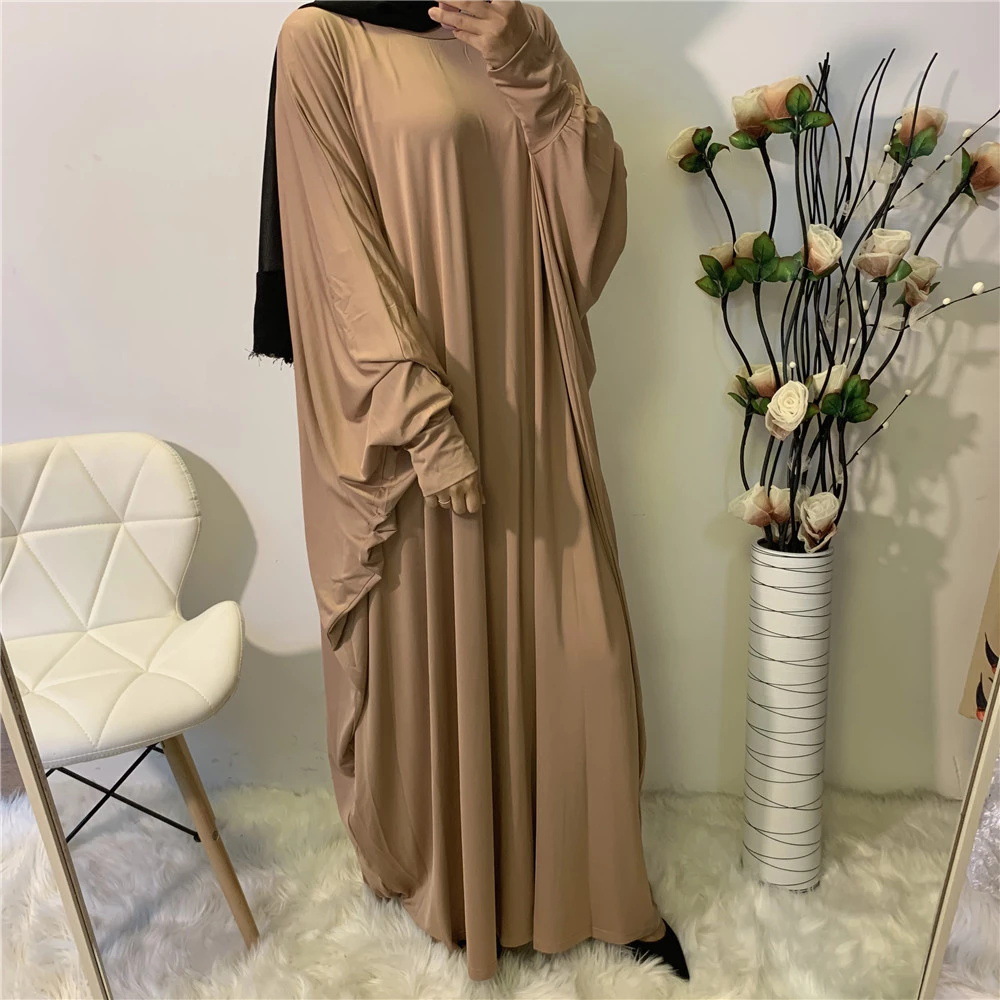 Women's Clothing Effortless Batwing Sleeve Dress, Solid Color Casual Shift Dress For Women_ecoleips.com