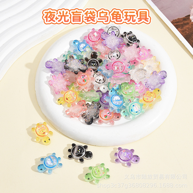 Mini decoración de tortuga, tortuga, cara a cara, campeón de tortuga luminoso, la misma artesanía de resina, regalo de moda