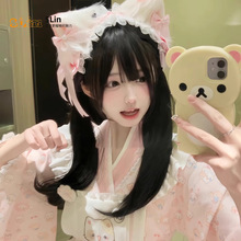 猫耳朵发箍女Lolita头饰甜妹兽耳发夹漫展洛丽塔女仆发带丝带发饰