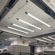 LED室内照明灯管大直径节能暖白吊装超亮办公商场展会超亮长条形