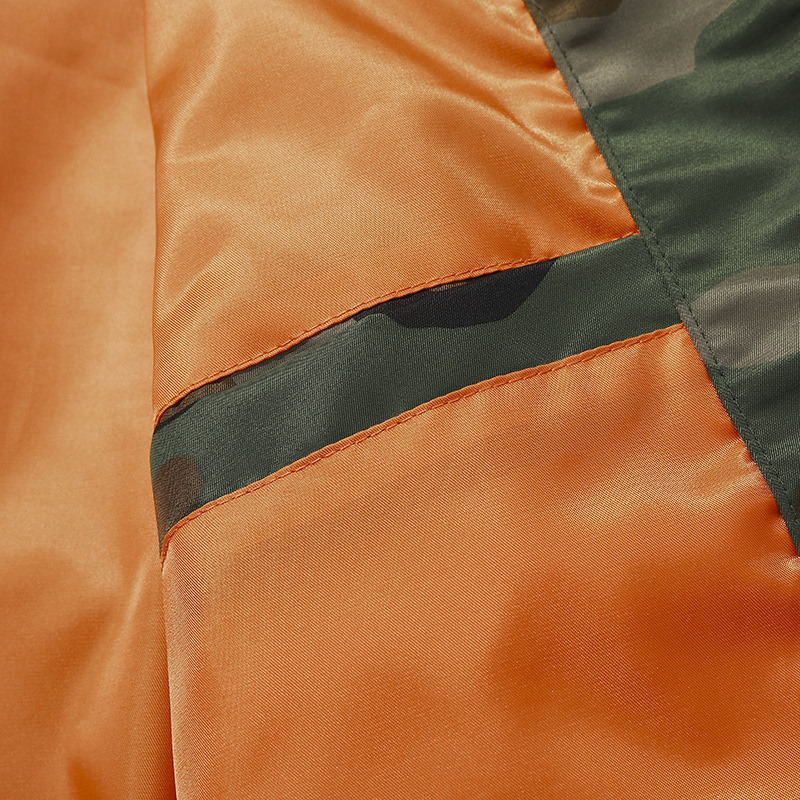 Hombres transfronterizos más tamaño chaqueta de vuelo chaqueta de camuflaje de los hombres 2020 primavera y otoño MA-1 ropa de trabajo de béisbol cuello superior