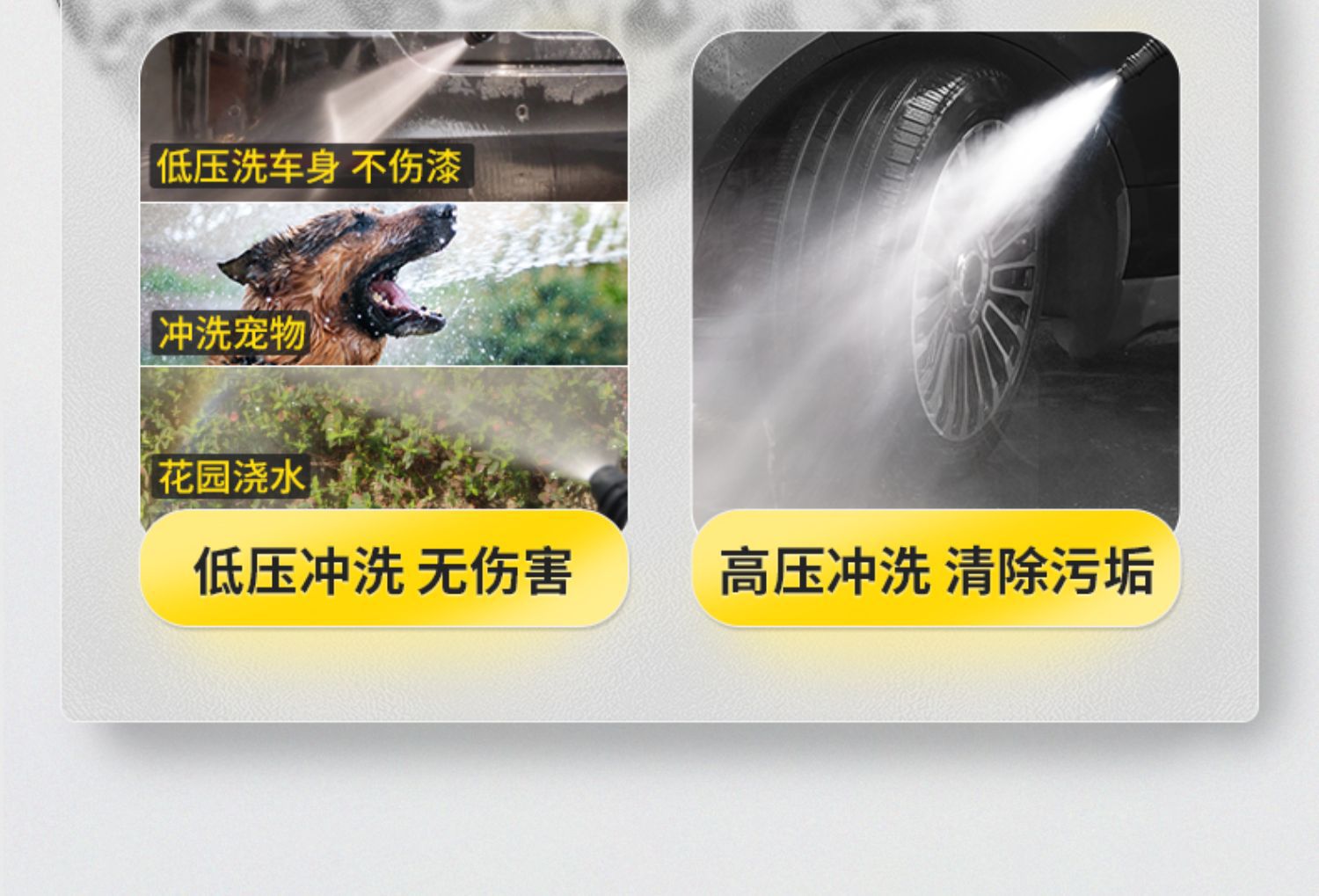 Suitable for Car Washing Machine 220V High-Power Cleaning Machine Supercharged Water Gun Car Household High-Pressure Powerful Floor Washing Artifact