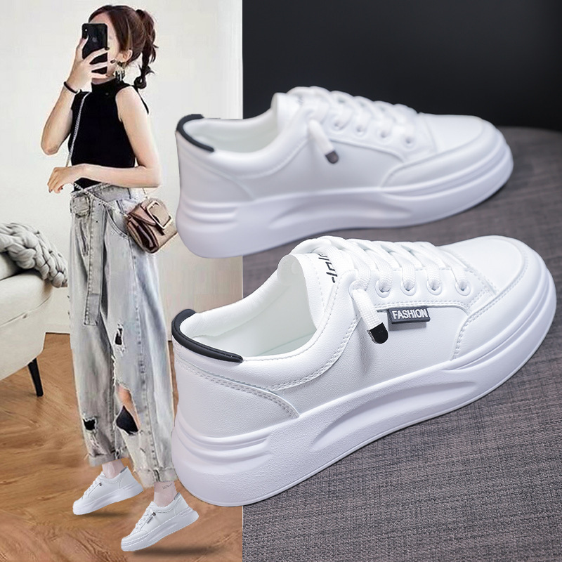 White Shoes for Women 2025 New Autum Popular Summer Sports Sneakers Autum and Winter White Shoes Versatile Casual Spring and Autum