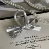 With bow, small, silver, 8cm