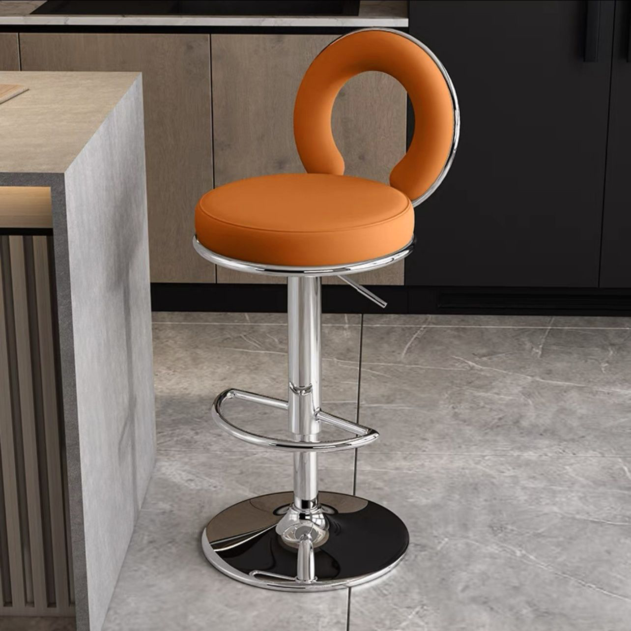 Silla de bar respaldada taburetes altos para el hogar taburetes modernos simples de alta calidad cajero de recepción elevador silla de bar alta