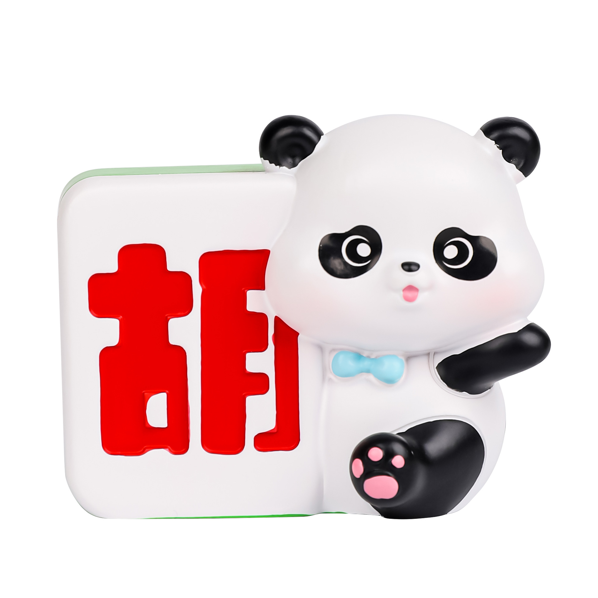팬더 해피 마작 크리에이티브 내셔널 트렌드 팬더 데스크탑 장식품 귀여운 선물 자동차 장식
