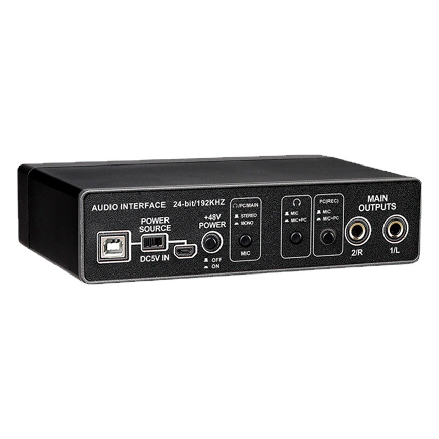 Grabación de computadora digital karaoke equipo de transmisión en vivo USB guitarra externa instrumento musical teléfono móvil micrófono tarjeta de sonido de grabación profesional