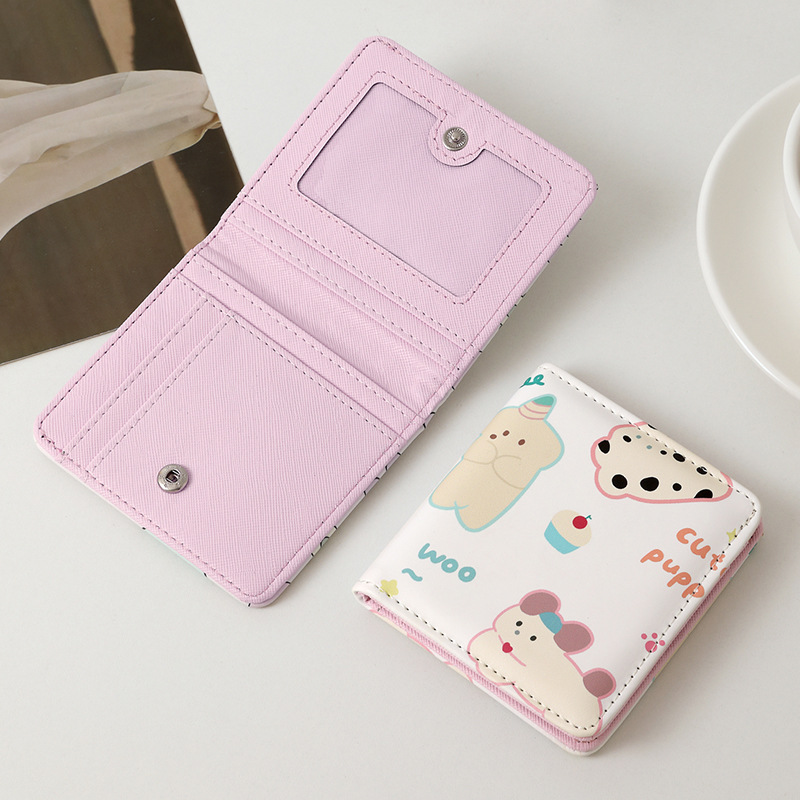 스냅 버튼 80% off 지갑 - 케이크 강아지