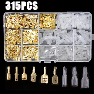 �羳���� 315PCS���b2.8/4.8/6.3��ɲ�Ƭ�o�׽M�ϽӾ�����ʽ����