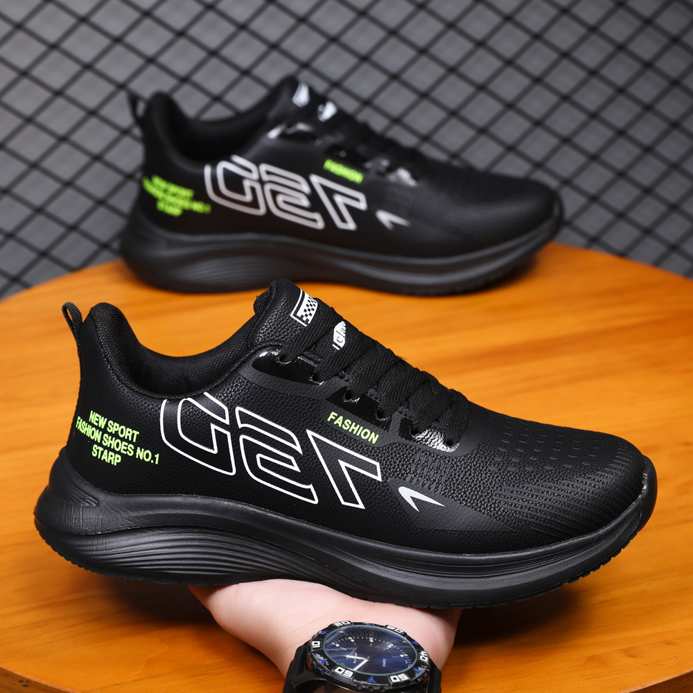 Running breathable comfortable, sports and fashionable casual shoes, running mesh low cut men's trendy shoes_voghion.com