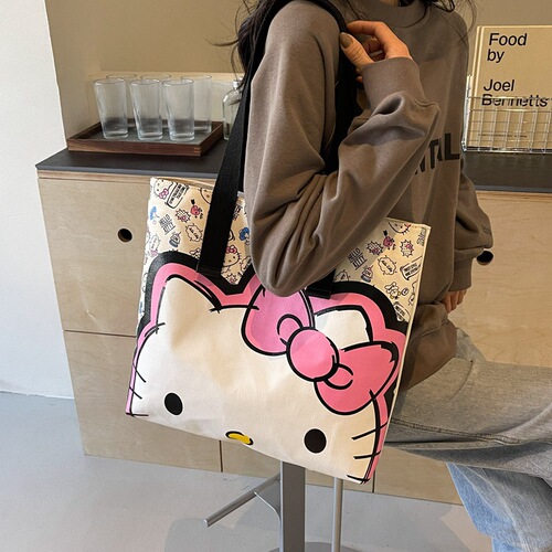 Spring and Summer New Single Strap Shoulder Bag for Women, Handbag Shopping Bag, Fashion Student Homework Bag, Large Capacity Women's Bag