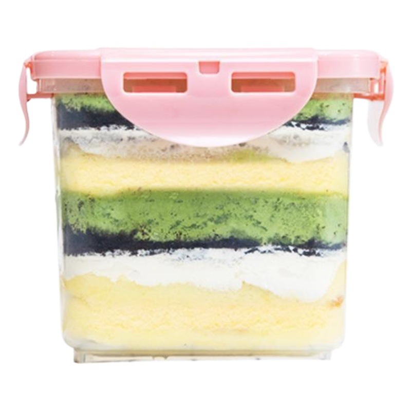 Caja de embalaje de tarro de queso circulante caja de pastel de múltiples capas frasco sellado caja de embalaje de leche de soja frasco de postre de frutas