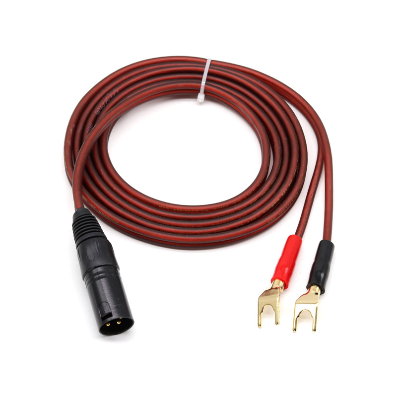 卡侬转双香蕉音响线纯铜音响线调音台连接线发烧音响线有源音箱线
