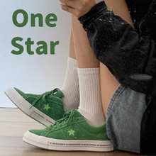 莆田纯原鞋美奇匡威one star鞋星星翻毛皮木村一星低帮厚底滑板鞋