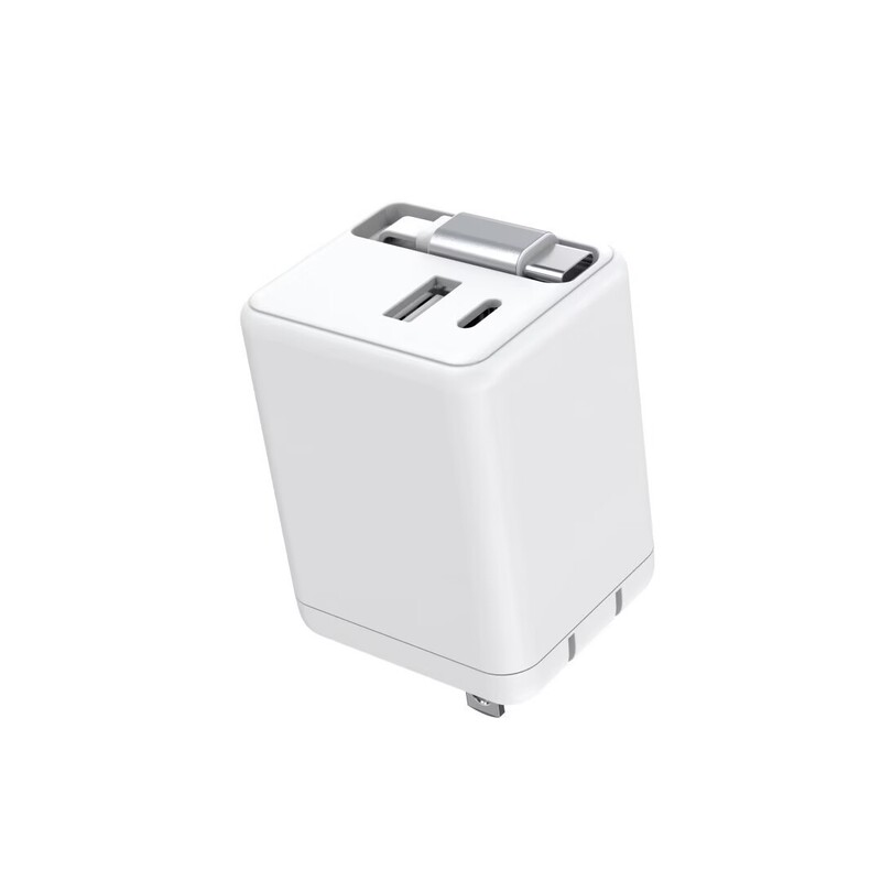 35W Super Fast Charging Ac Charger Suitable for Huawei, Apple, Xiaomi Computer Products, 3-Port Retractable Fast Charger with Built-In Cable