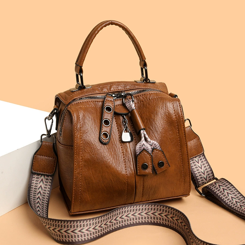 Бостонская сумка на одно плечо сумка на плечо женская 2025 новая сумка модная мягкая кожаная сумка повседневная универсальная сумка на подушку