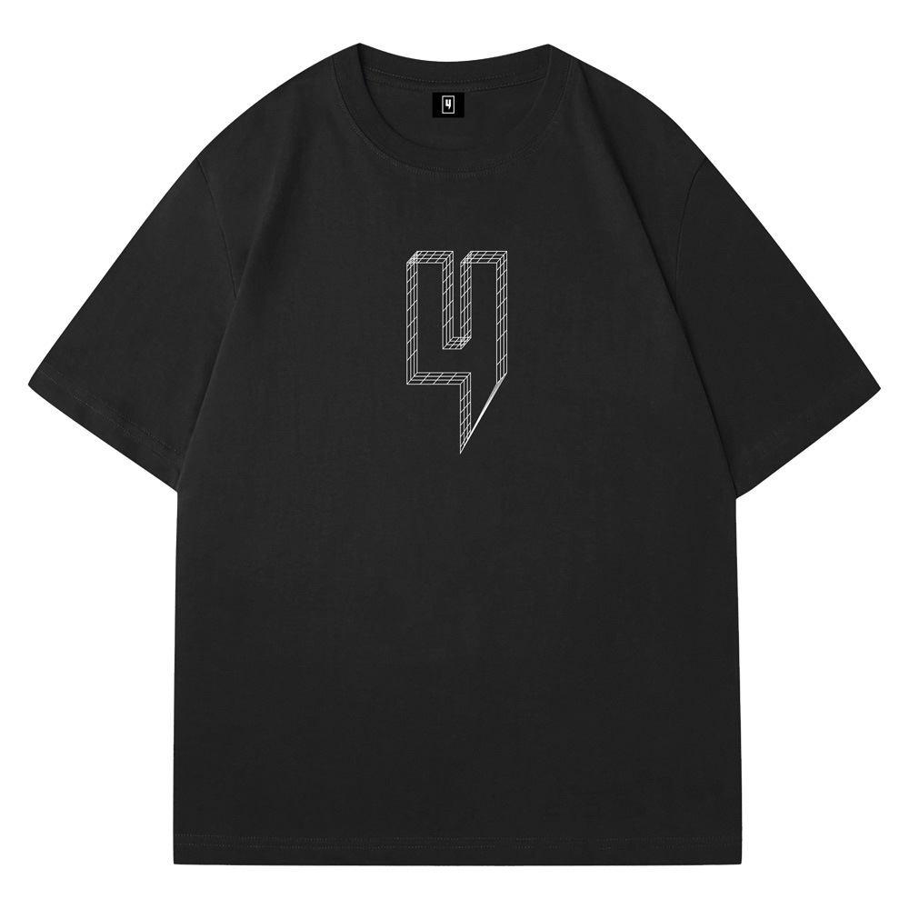 Trendy Men's 4-Pack Short-Sleeved T-Shirts Pure Cotton Loose Base Tops for Sports & Outdoor_desvips.com