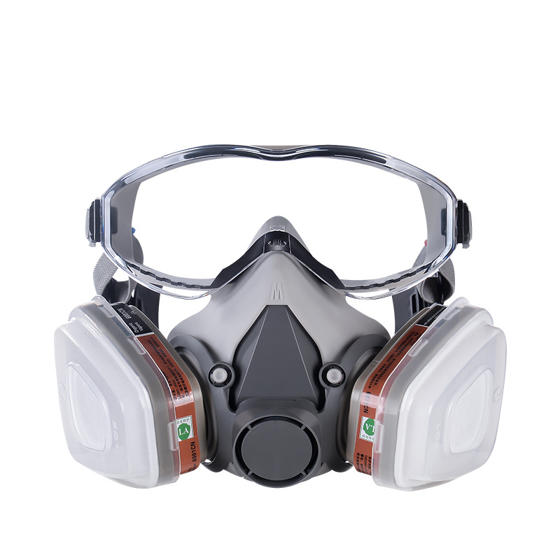 防毒面具一体式全面罩护目镜放毒化工有毒气体硫化氢防护一氧化碳