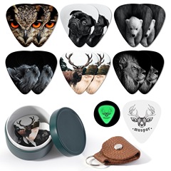 Muspor 13 Medium Celluloid Guitar Pick - Iron Box Packaging