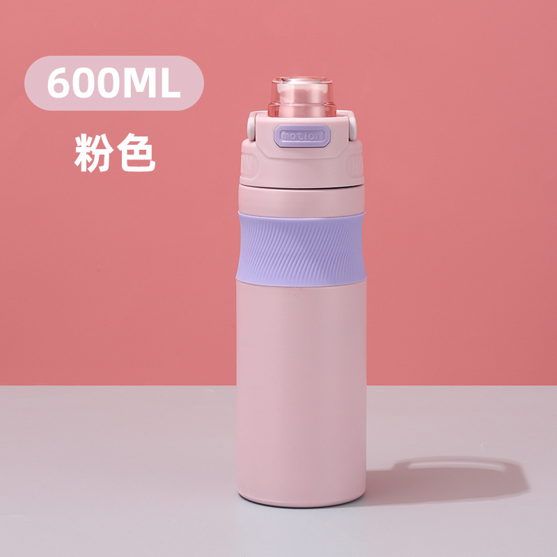 316 Taza de aislamiento de acero inoxidable Taza de coche de doble bebida con transportador Botella de agua para deportes al aire libre portátil de alto valor para niños y niñas