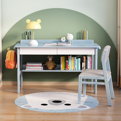 兒童書桌家用臥室中小學生初中生寫字課桌椅實木學習桌子男孩女孩