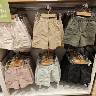 Imitation Uniqlo Boys and Girls Summer Shorts Children's Ice Silk Nylon Quick-Dry Knee-Length Breathable Sports New Style